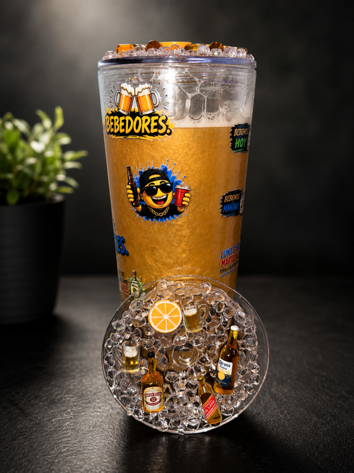 24 oz Snow Globe Tumbler – Nosotros Somos Bebedores