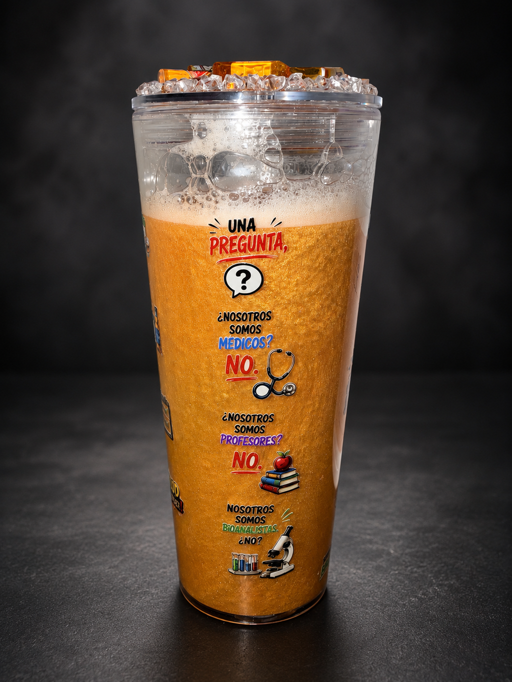 24 oz Snow Globe Tumbler – Nosotros Somos Bebedores