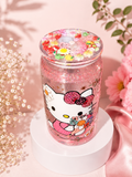 Handmade Hello Kitty Glitter Snow Globe Tumbler | 16 oz